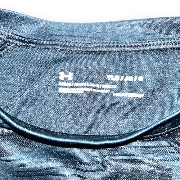 π2/$20π Under Armour Heatgear Kids' Short-sleeve Top, Black, Large - Picture 5 of 6
